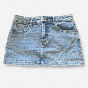 RSQ Light Blue Denim Mini Skirt